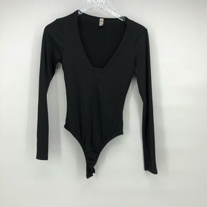 FREE PEOPLE long sleeve bodysuit sz:s